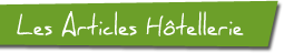 Les Articles Hotellerie