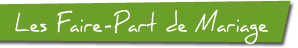 Faire-Parts de Mariage